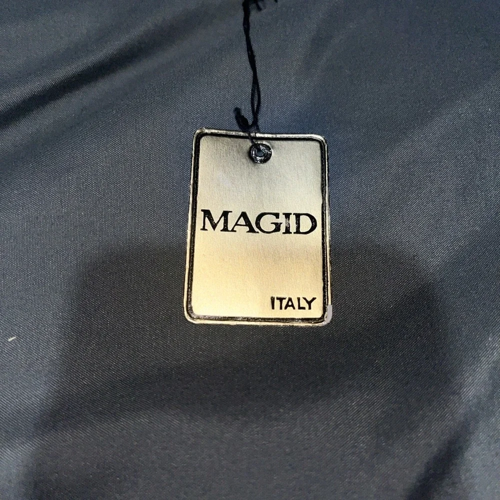 Vintage Magid Itailian Hand Made Metallic Disco Gold Silver Handbag Chain Strap